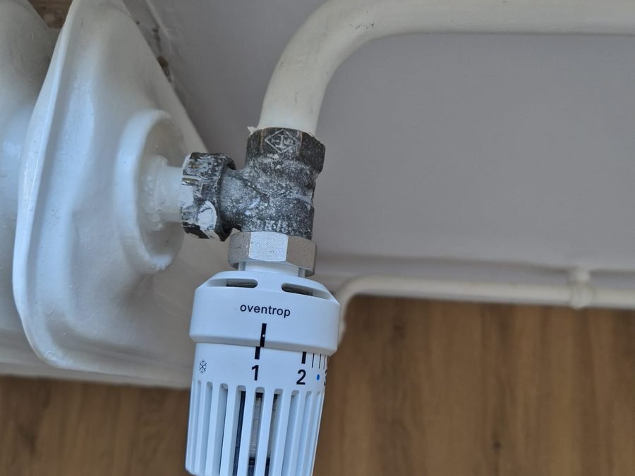 Thermostatventil an einem Heizkörper